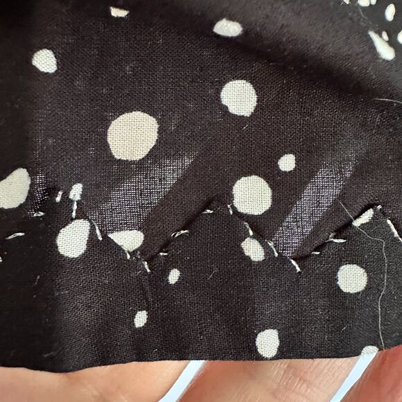 EILEEN FISHER Organic Cotton Polka Dot Faux-Wrap Skirt Black Women's XXS New - Picture 4 of 6